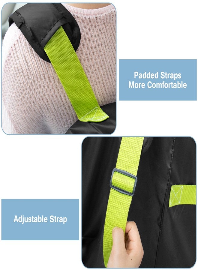 DMS PROTECTOR Gate Cheak Stroller Bag for Airplane Travel, Standard or Double Stroller Travel Bag For Airplane, Waterproof Travel Carry Bag, Large Stroller Cover, Black - Image 3